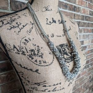 Silver Chunky Statement Necklace